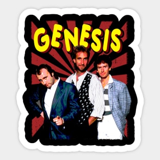 Turn It On Again Chic Genesis Band T-Shirts, Revive Your Wardrobe with Timeless Prog Fashion Sticker